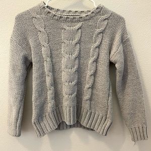 grey sweater